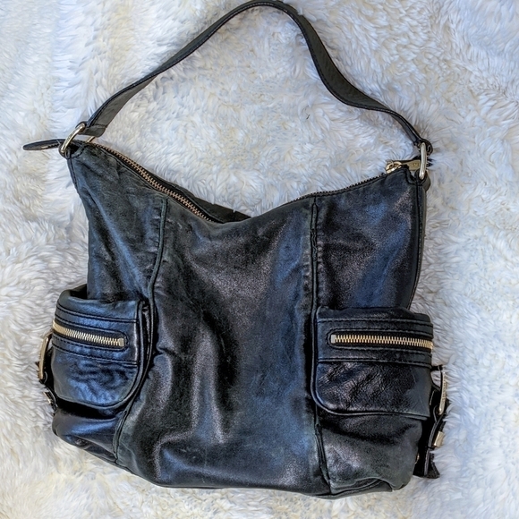 Michael Kors Black Soft Leather Satchel Shoulder Bag - Picture 12 of 16